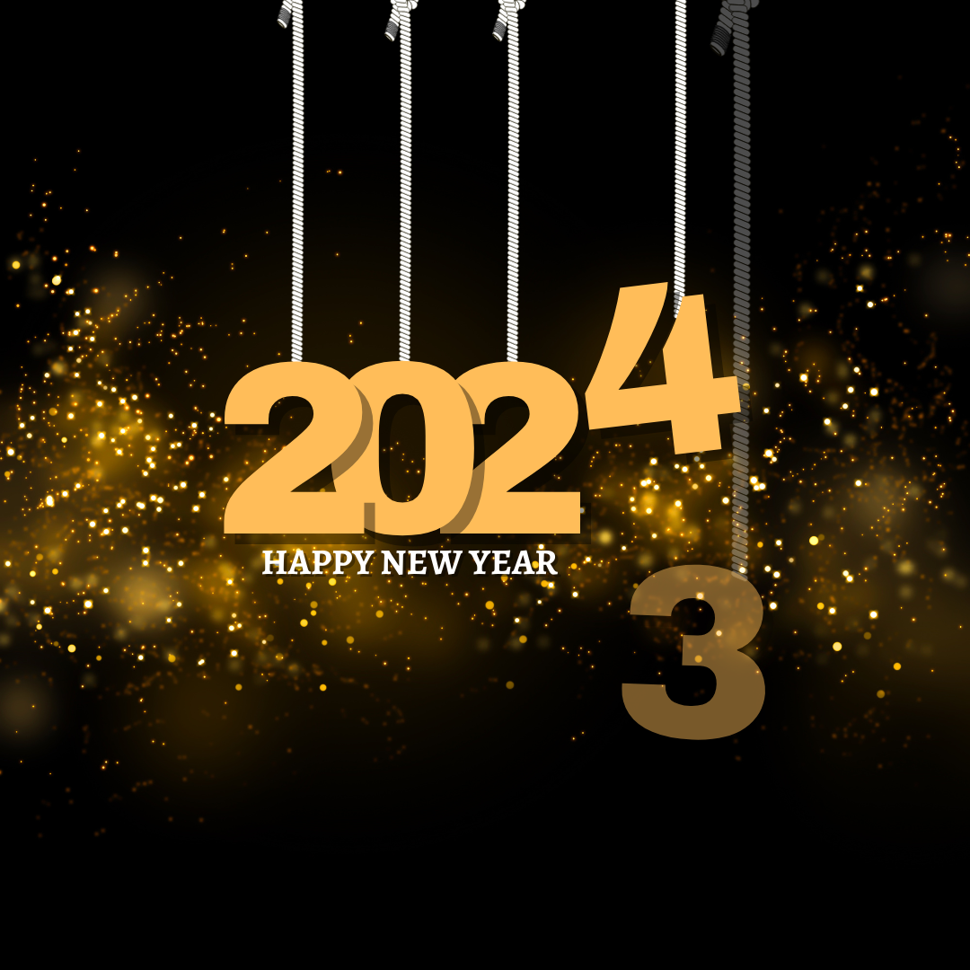 Happy new year 2024 hd wallpaper.